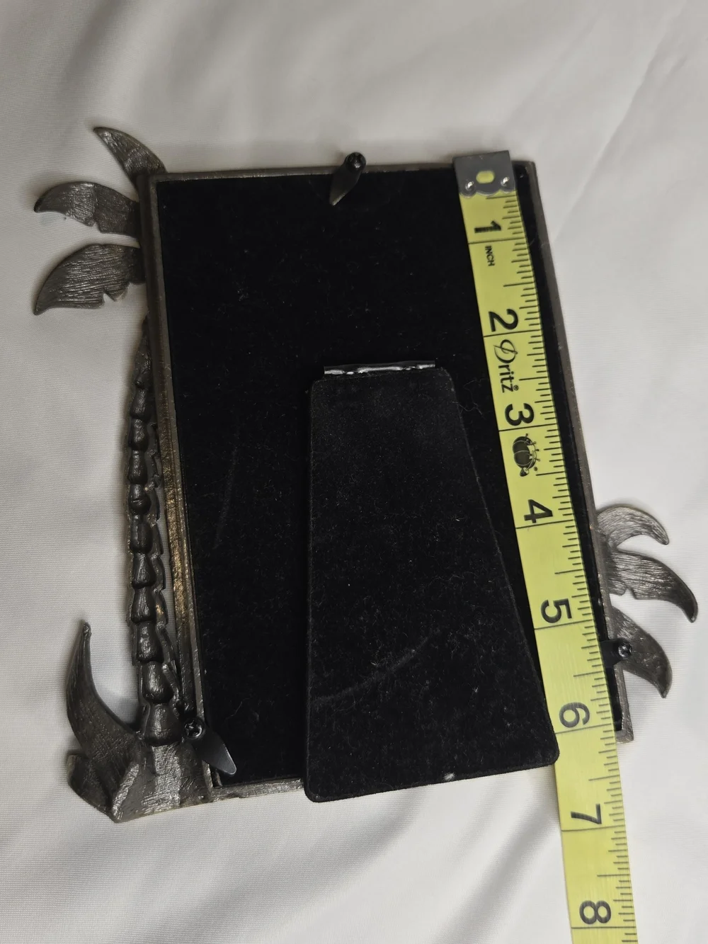 Bejeweled Regency Metal Palm Tree Photo Frame Amber Stones 4 x 6 Ashleigh Manor